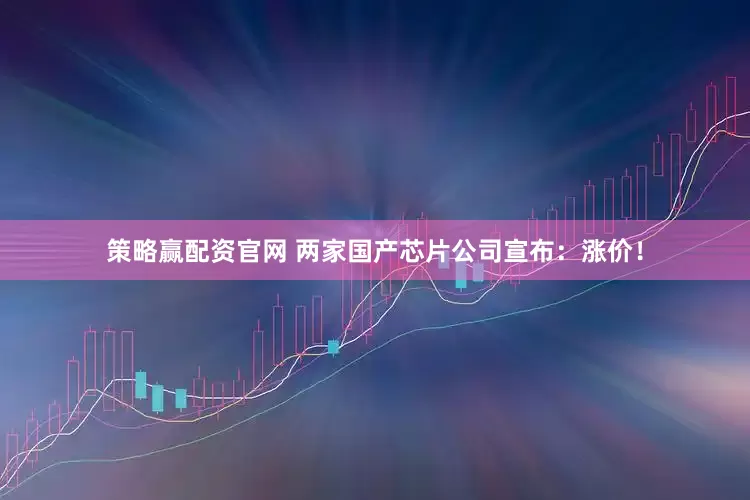 策略赢配资官网 两家国产芯片公司宣布：涨价！